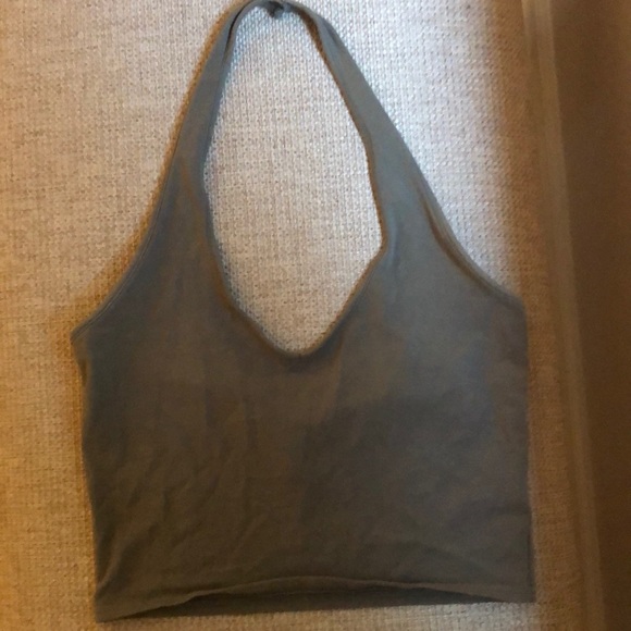 Green halter top - Picture 1 of 2